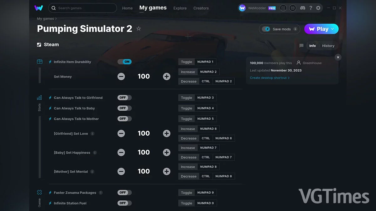 Pumping Simulator 2 — Трейнер (+16) от 30.11.2023 [WeMod]