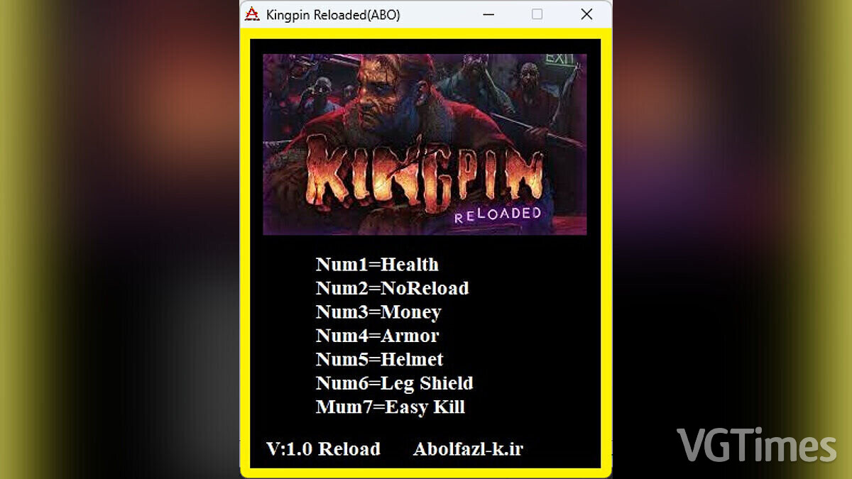 Kingpin: Reloaded — Трейнер (+7) [1.0]
