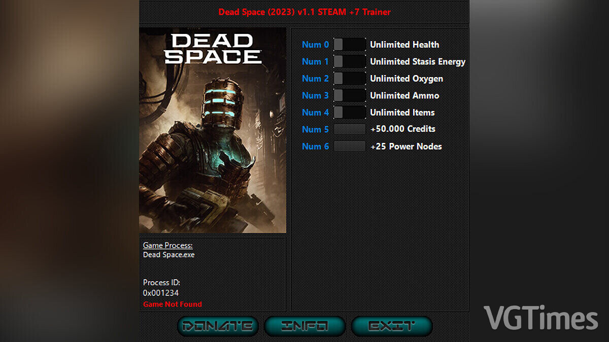 Dead Space — Трейнер (+7) [1.1: UPD: 19.12.2023]