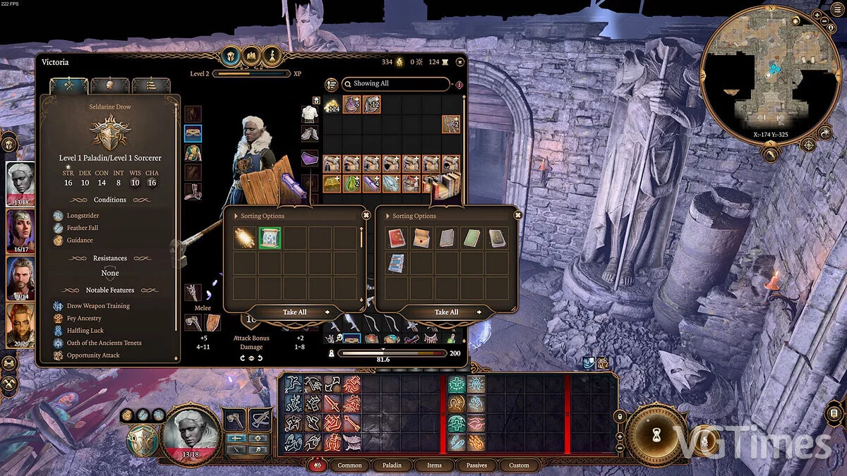 Baldur&#039;s Gate 3 — Улучшенный инвентарь