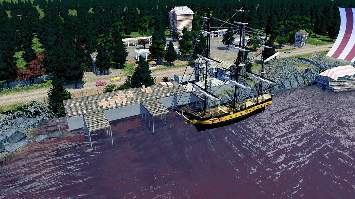 Cities: Skylines — Фрегат Королевского флота (реквизит)