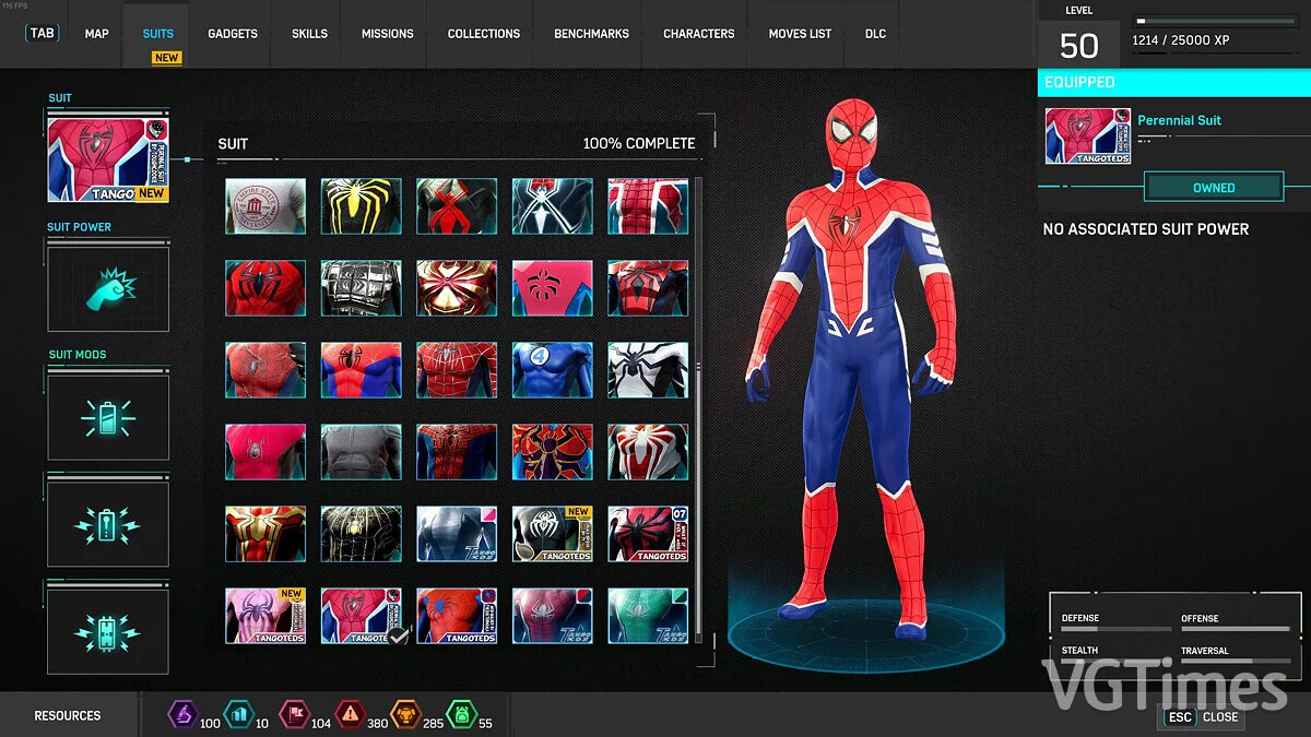 Marvel&#039;s Spider-Man Remastered — Многолетний костюм