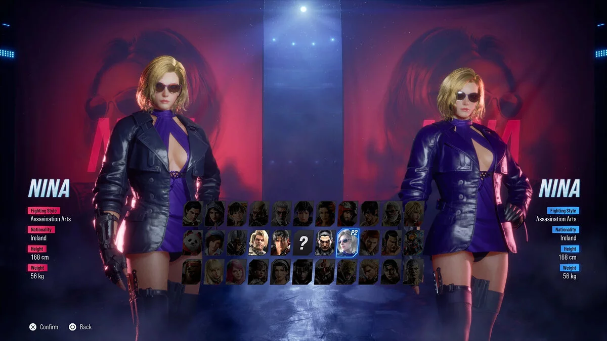 Tekken 8 — Нина в коротком платье