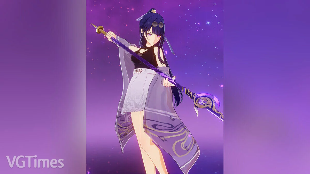 Genshin Impact — Рейден в костюме молнии