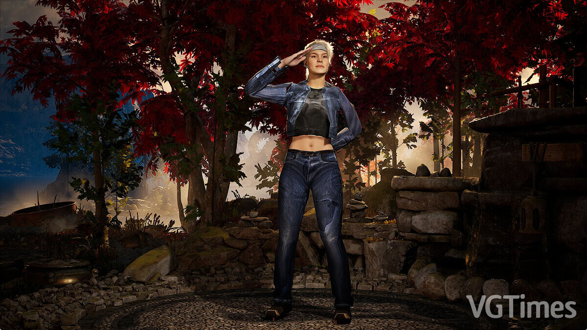 Mortal Kombat 1 — Соня в костюме Лары Крофт