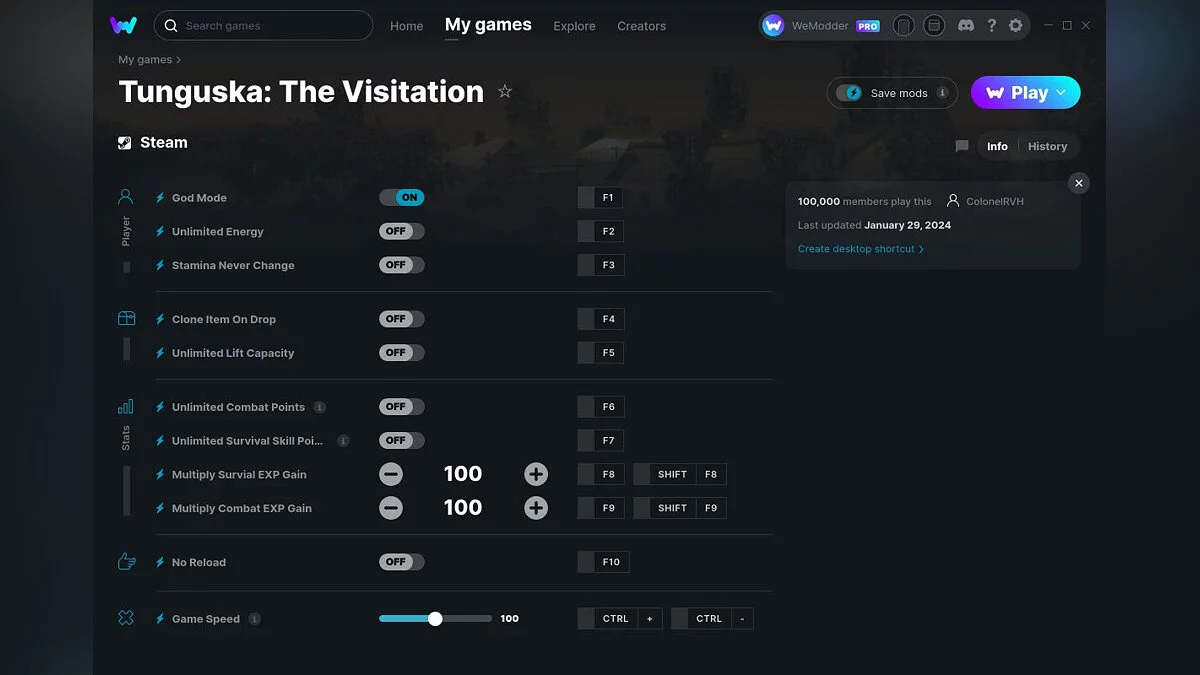 Tunguska: The Visitation — Трейнер (+11) от 29.01.2024 [WeMod]