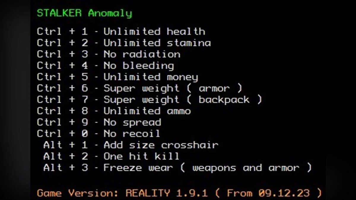 S.T.A.L.K.E.R.: Call of Pripyat — Трейнер (+13) [1.9.1 From 09.12.23] — Stalker Reality (Anomaly)