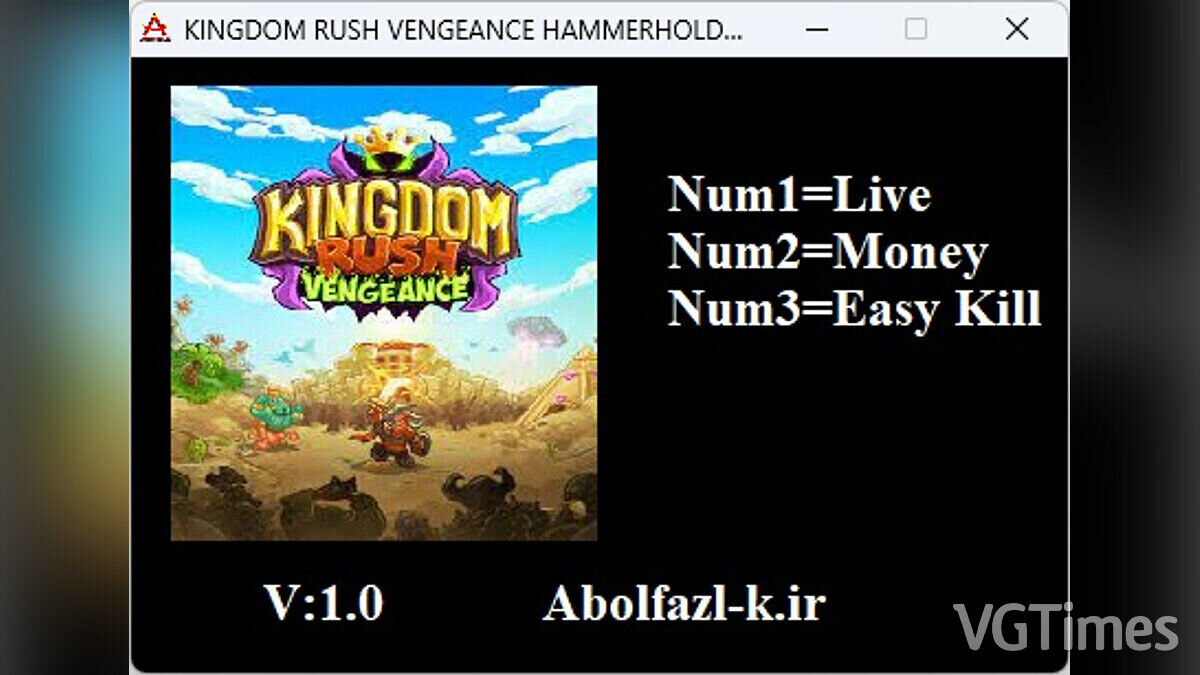 Kingdom Rush Vengeance — Трейнер (+3) [1.0]