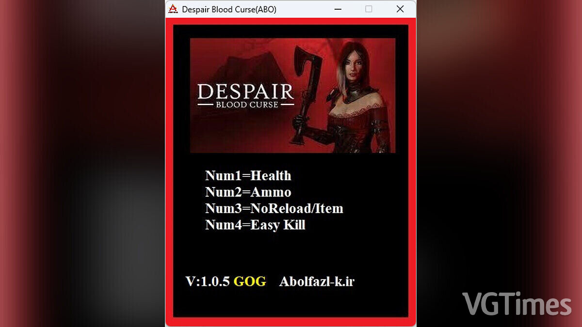 Файлы для Despair: Blood Curse - трейнеры, моды, сохранения, патчи