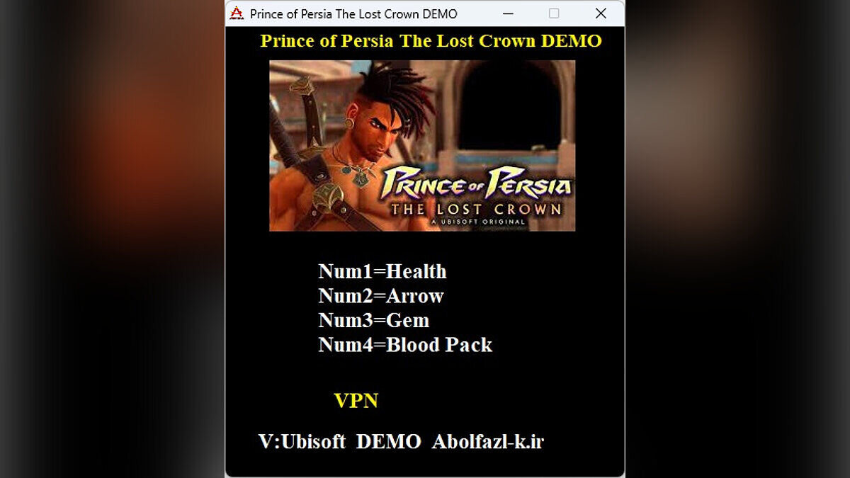Prince of Persia The Lost Crown — Трейнер (+4) [DEMO]