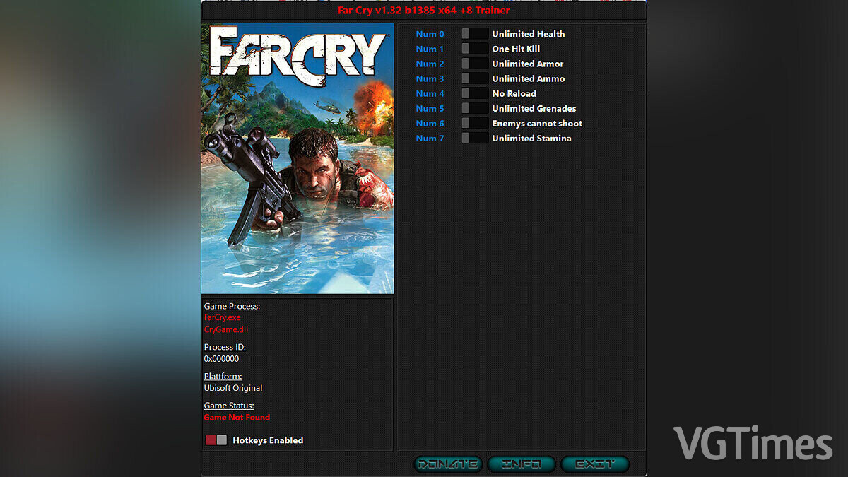 Far Cry — Трейнер (+8) [1.32]