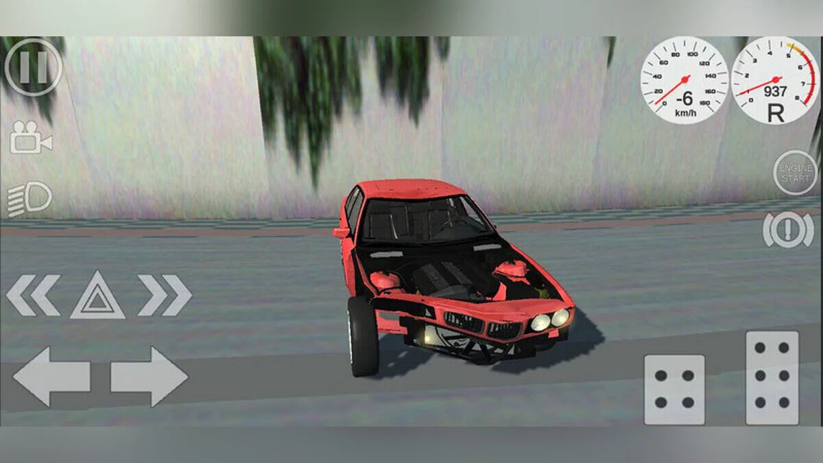 Simple Car Crash Physics Sim — BMW 525 E34