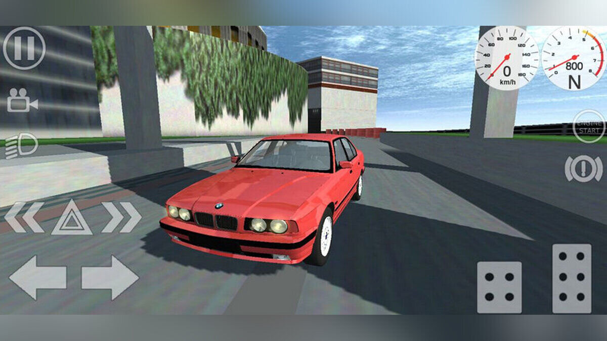Simple Car Crash Physics Sim — BMW 525 E34