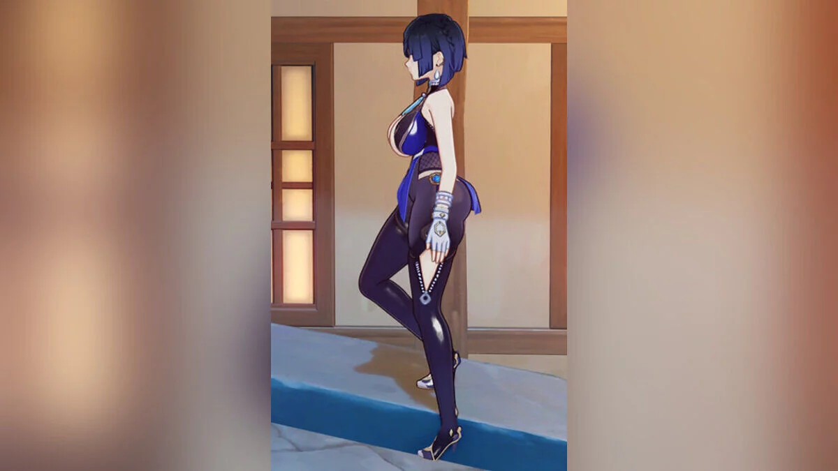 Genshin Impact — Е Лань с большой грудью и попой