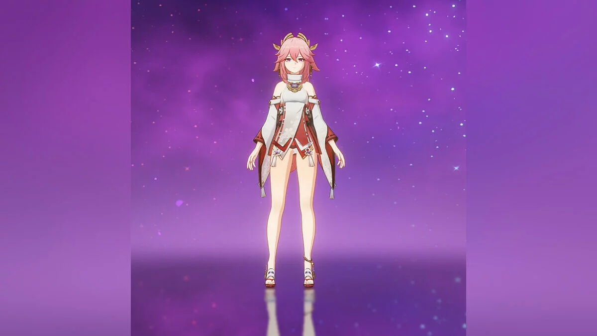 Genshin Impact — Яэ Мико в стрингах