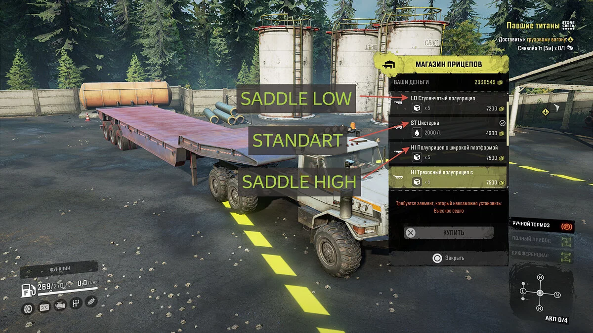 SnowRunner — Характеристики шин и вес грузов плюс / Tires and Cargo Mod Plus [v2.14]