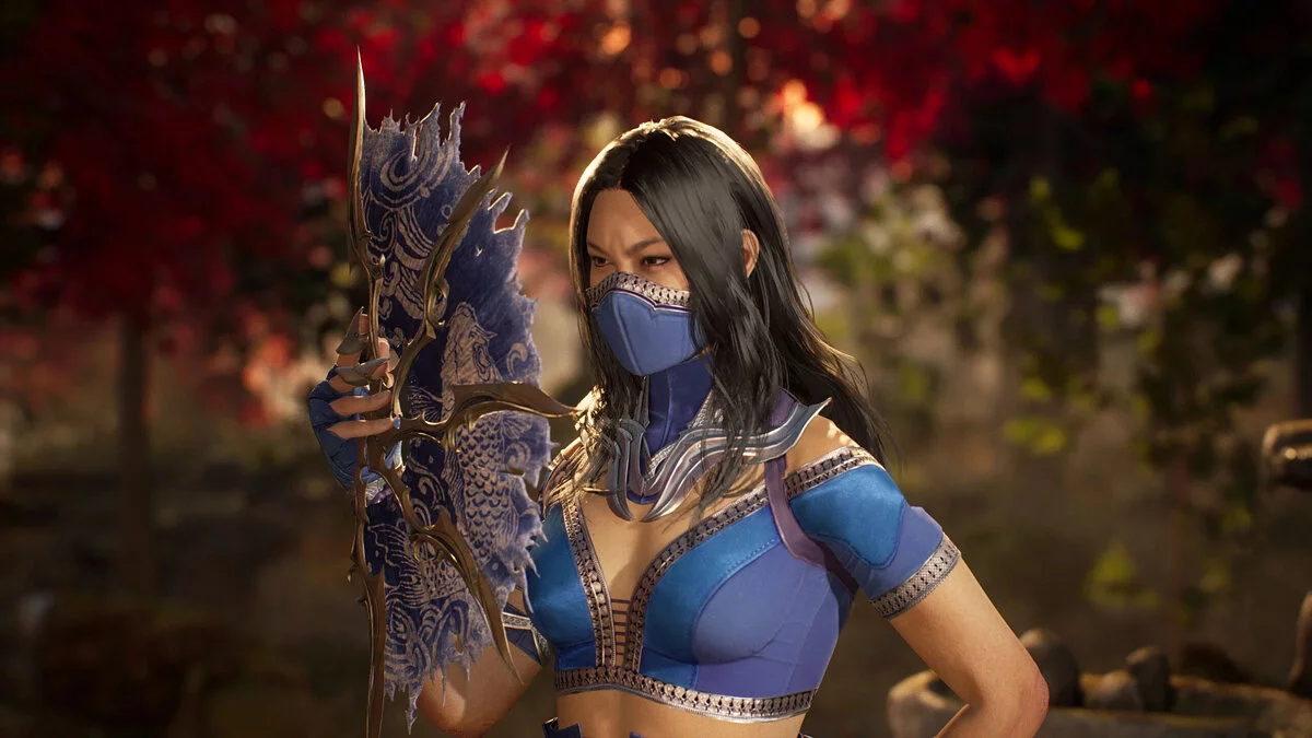 Mortal Kombat 1 — Китана с распущенными волосами