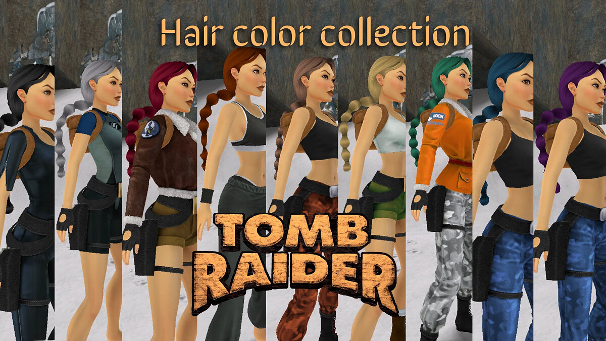 Tomb Raider 1-3 Remastered — Коллекция красок для волос