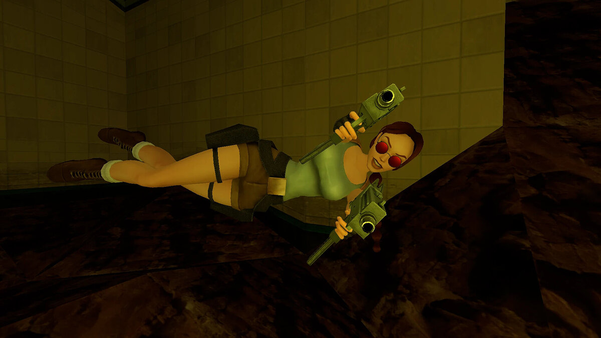 Tomb Raider 1-3 Remastered — Красные круглые очки