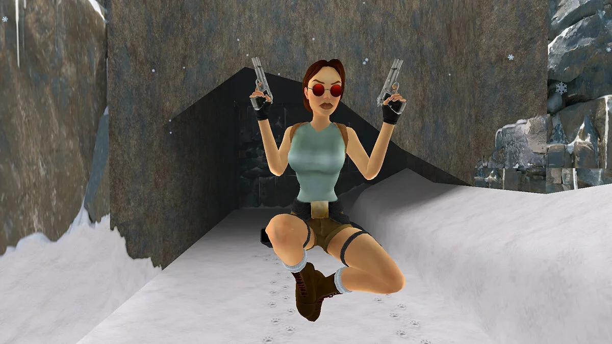 Tomb Raider 1-3 Remastered — Красные круглые очки