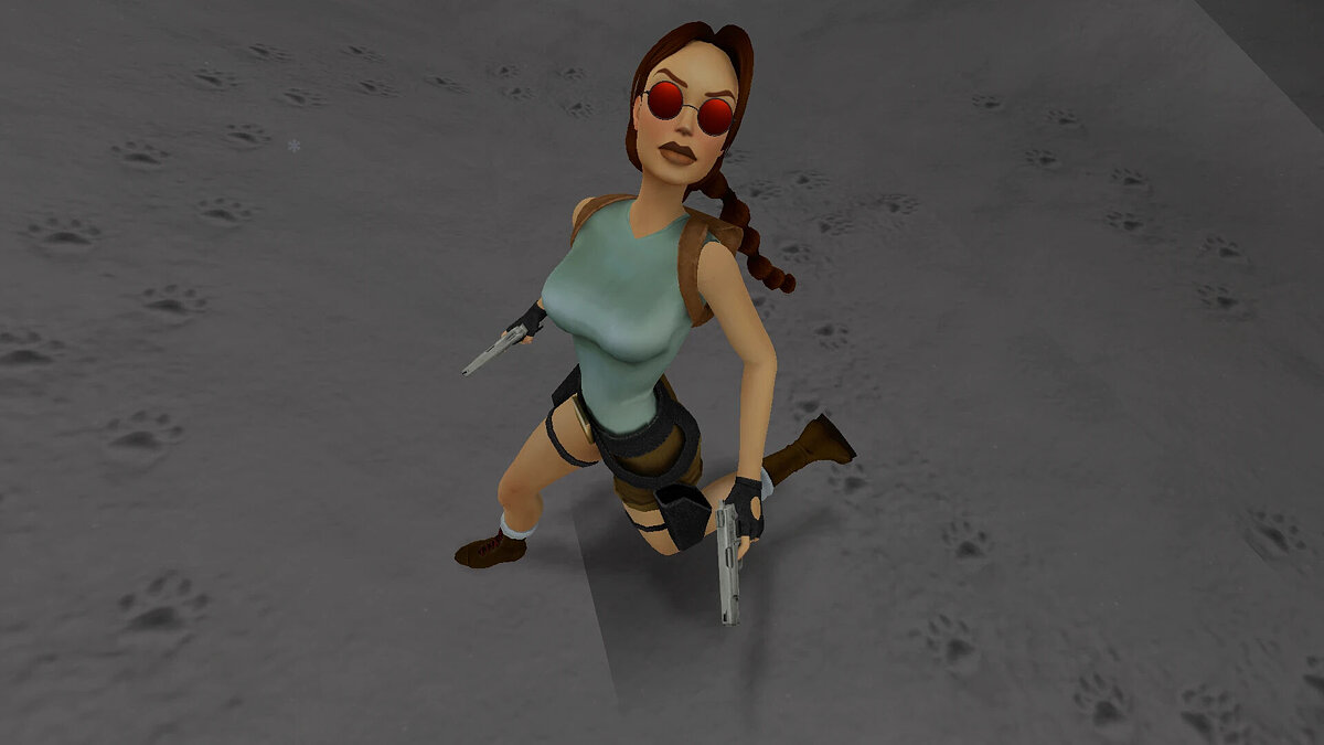 Tomb Raider 1-3 Remastered — Красные круглые очки