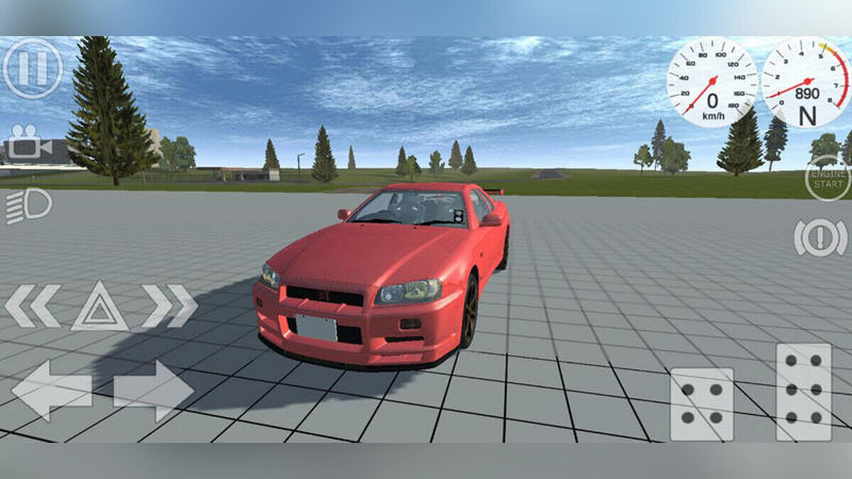 Simple Car Crash Physics Sim — Nissan Skyline 34