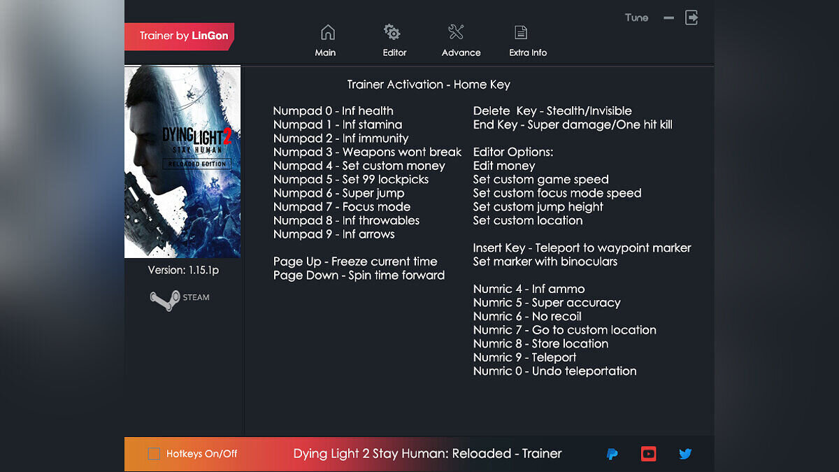 Dying Light 2 Stay Human — Трейнер (+23) [1.0.3 - 1.15.1p]