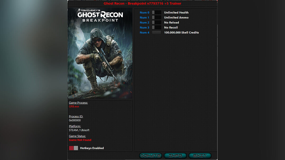 Tom Clancy&#039;s Ghost Recon: Breakpoint — Трейнер (+5) [7793716]