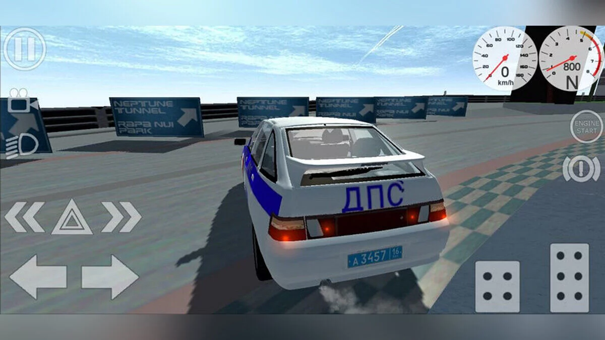 Simple Car Crash Physics Sim — ВАЗ 2112 (ДПС)