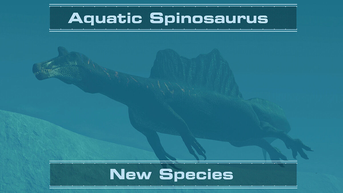 Jurassic World Evolution 2 — Водный спинозавр (новый вид)