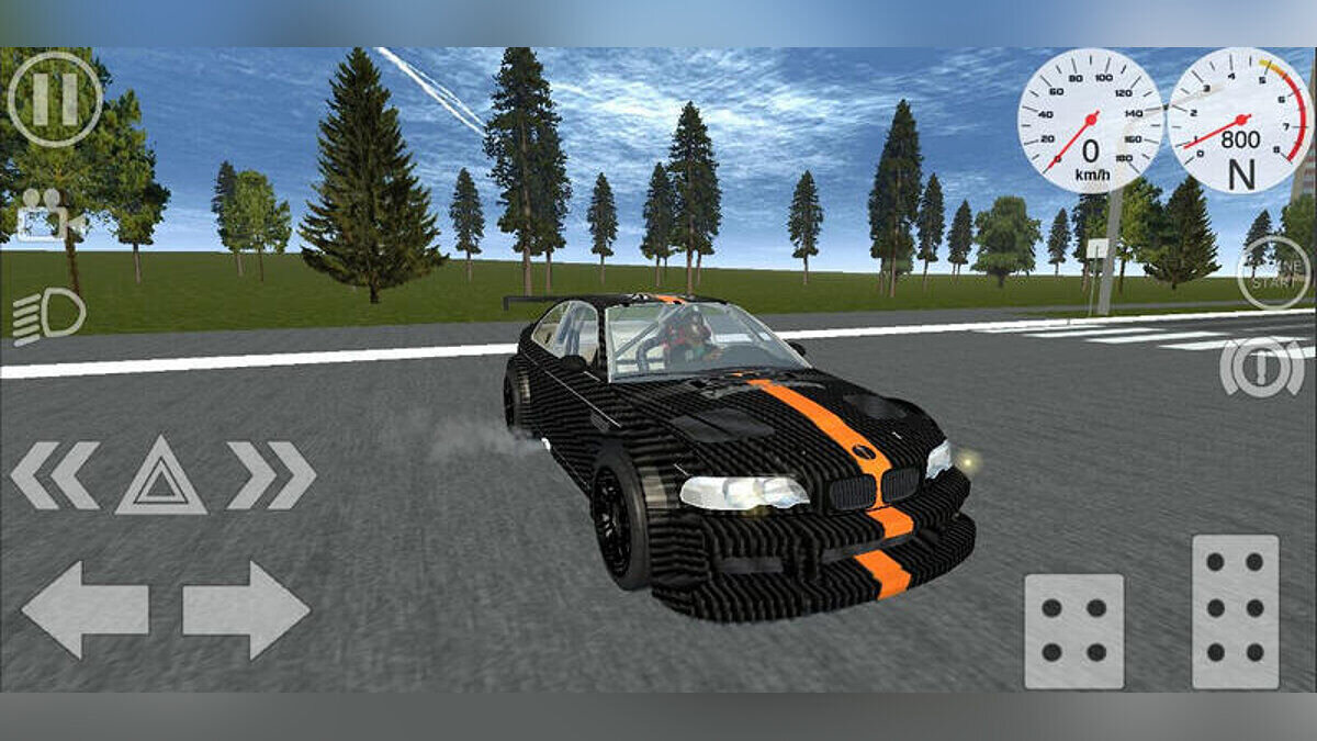 Simple Car Crash Physics Sim — BMW M3 E46 GTR