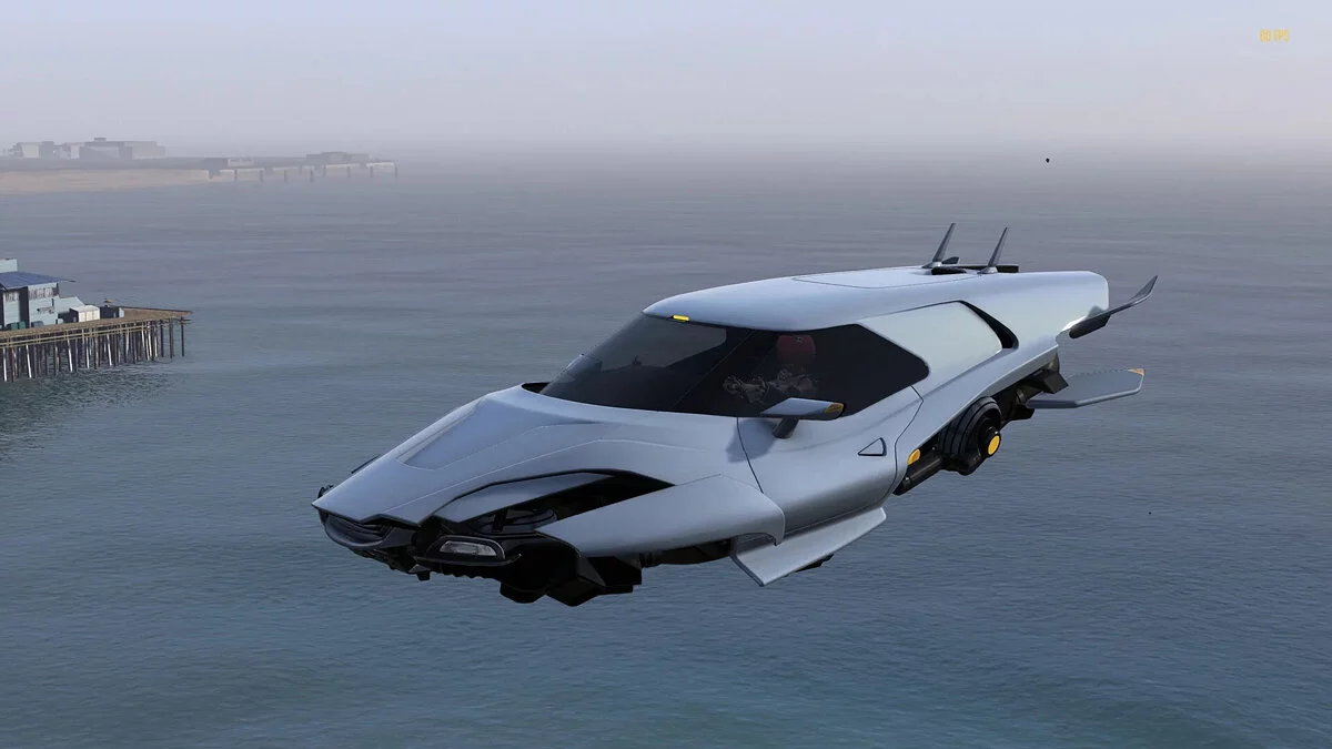 GTA 5 — Cyberpunk Hovercar (deluxo) [Add-On | Animated Roof ]