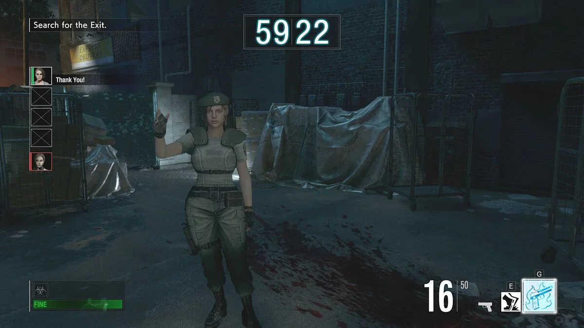 Resident Evil: Resistance — Джилл в костюме из игры Resident Evil 1 Remake