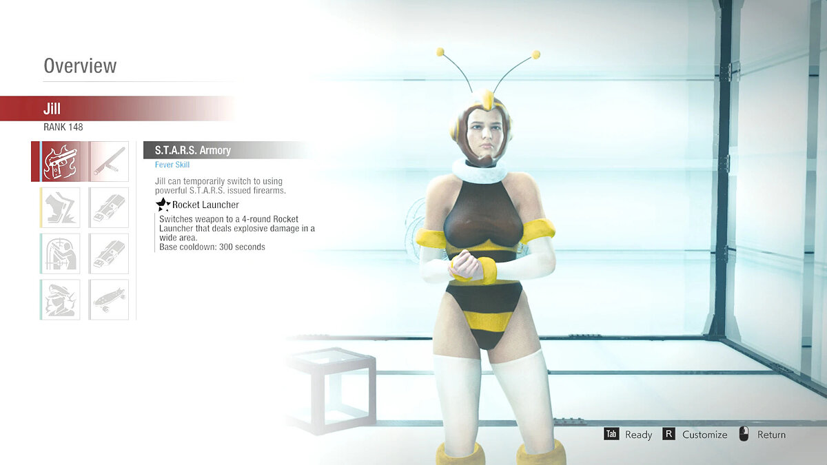 Resident Evil: Resistance — Джилл в костюме пчелы