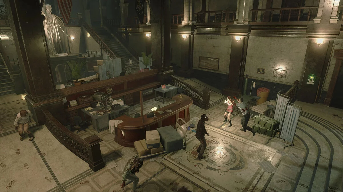 Resident Evil 2 — Фиксированная камера из оригинальной игры