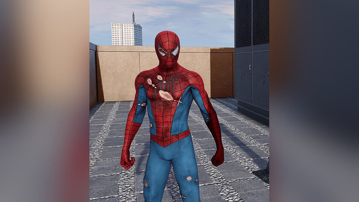Marvel&#039;s Spider-Man Remastered — Классический поврежденный костюм