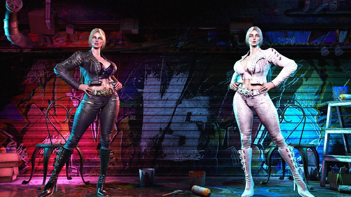 Street Fighter 6 — Манон в рокерском костюме