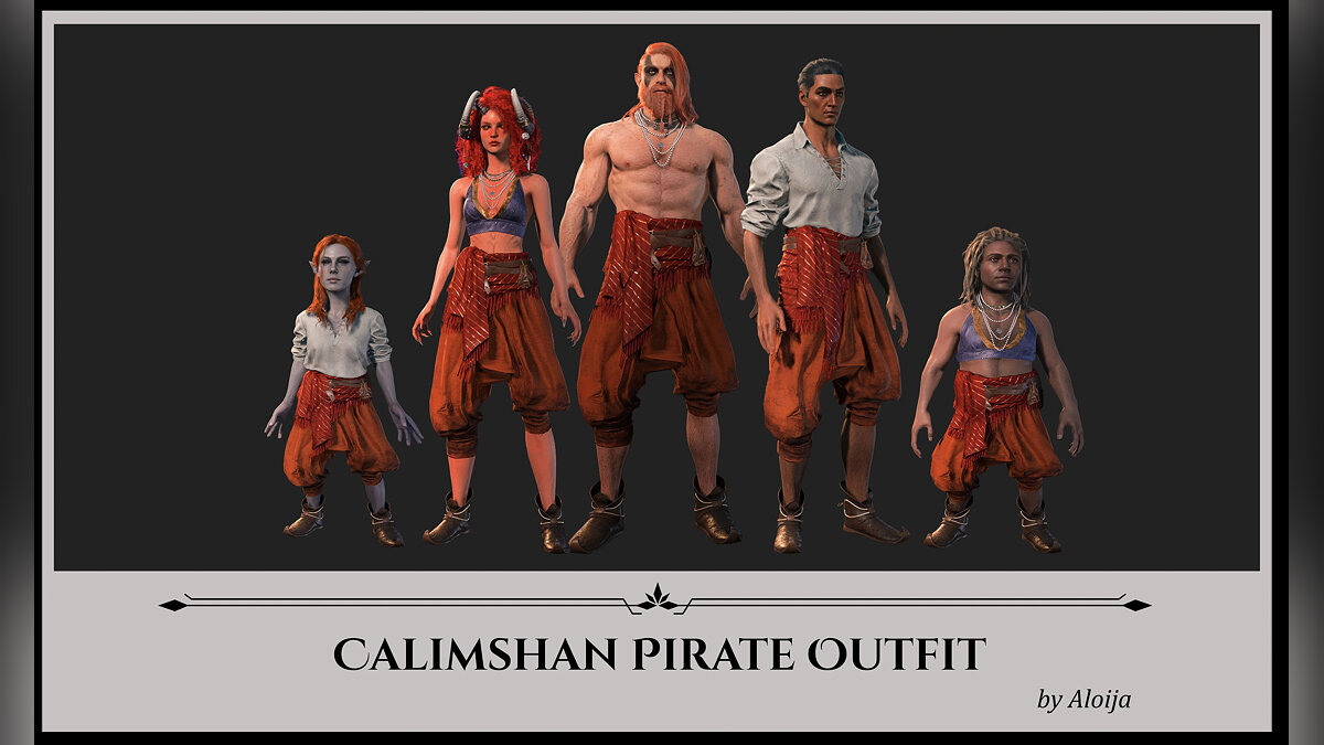 Baldur&#039;s Gate 3 — Наряд пирата Калимшана