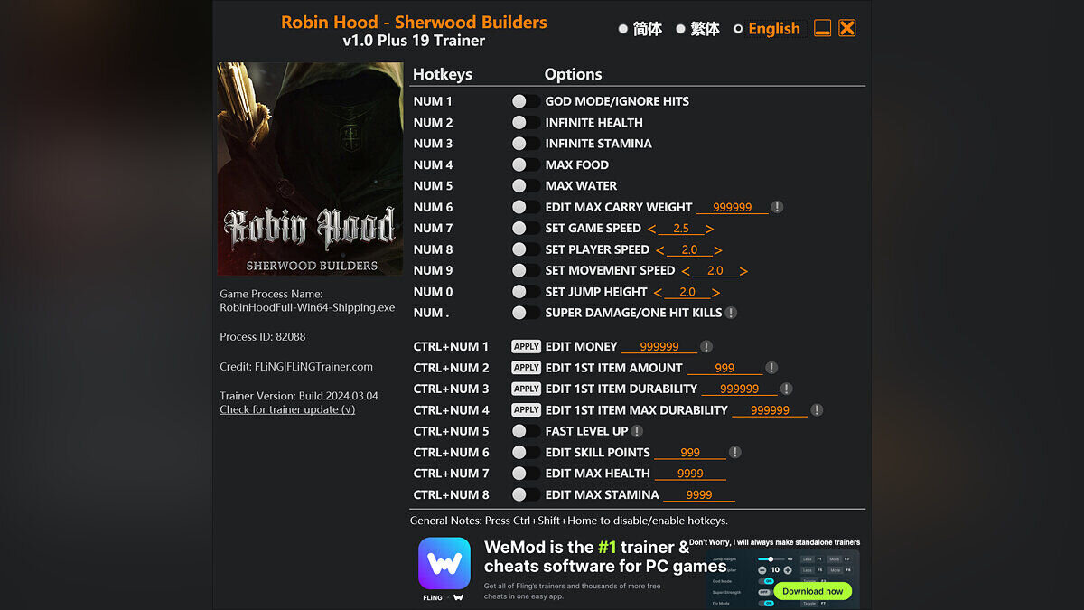 Robin Hood - Sherwood Builders — Трейнер (+19) [1.0]