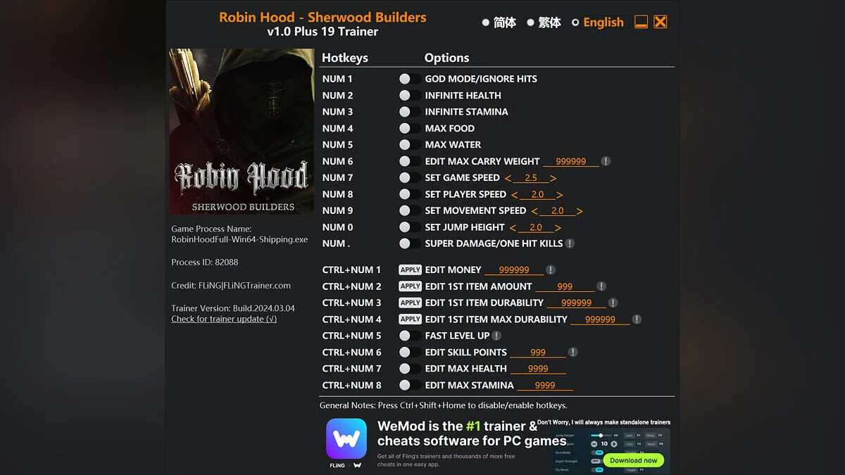 Robin Hood - Sherwood Builders — Трейнер (+19) [1.0]