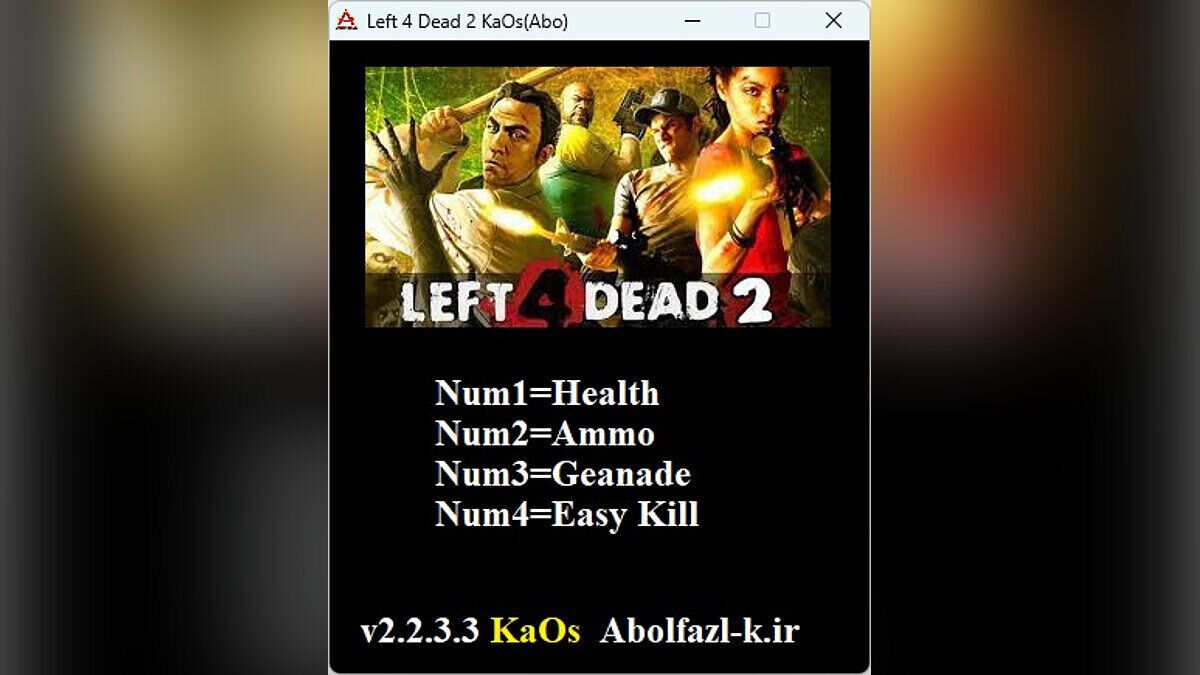 Left 4 Dead 2 — Трейнер (+4) [2.2.3.3]