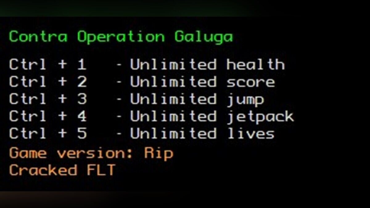 Contra: Operation Galuga — Трейнер (+5) [FLT]