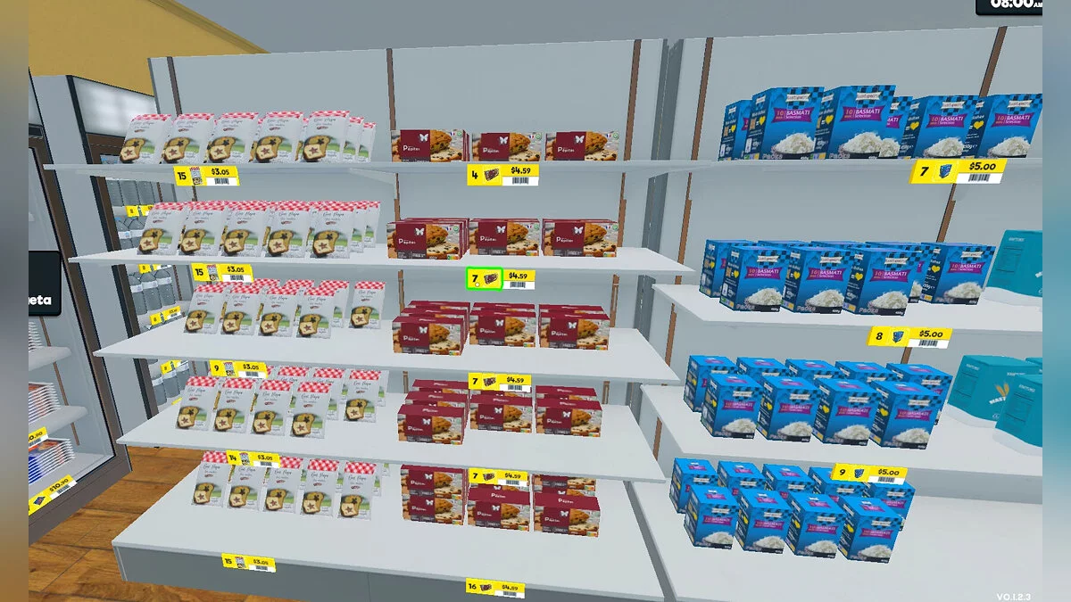 Supermarket Simulator — 5-ярусная полка
