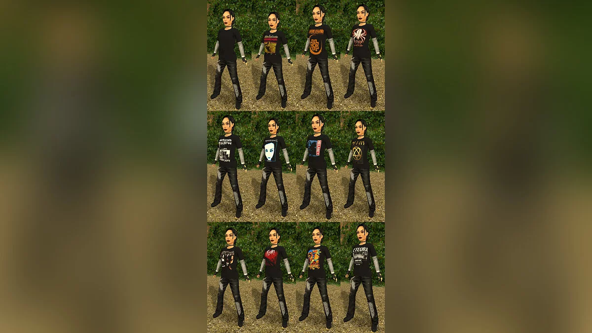 Tomb Raider 1-3 Remastered — Футболки в стиле Nu-Metal