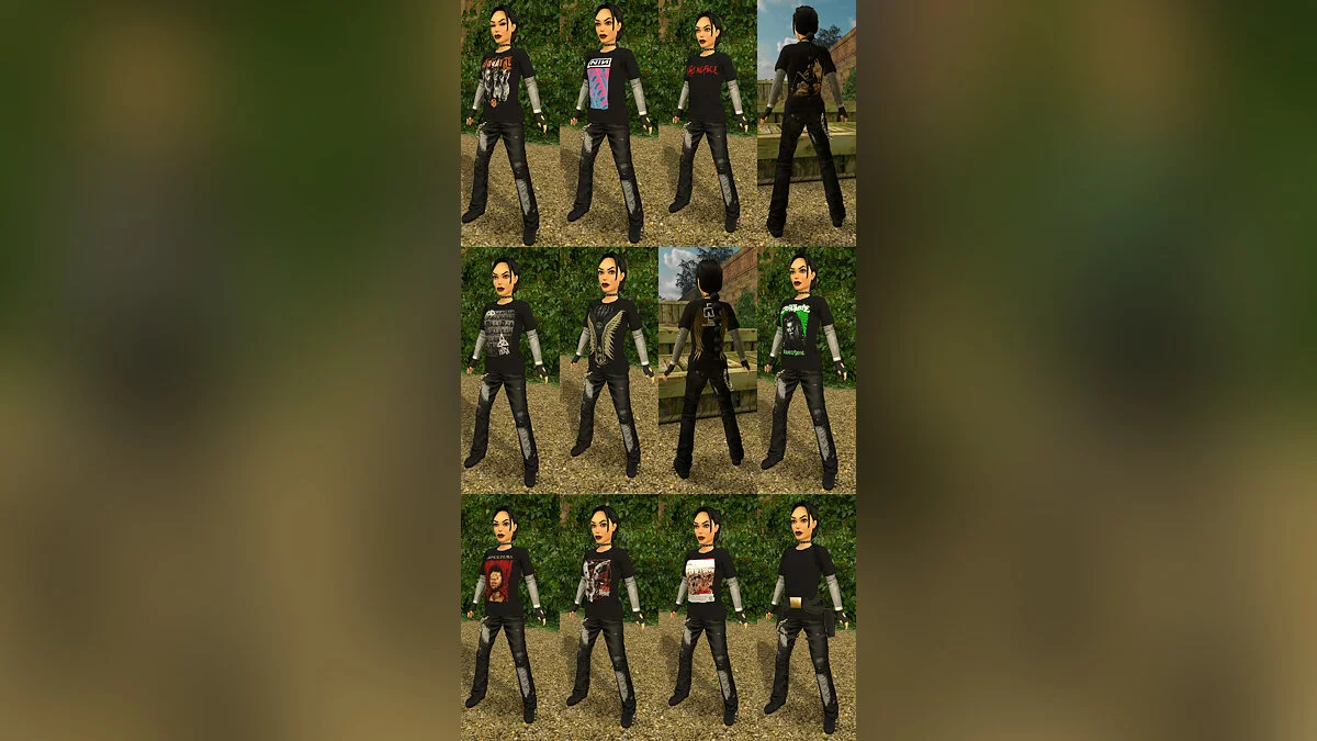 Tomb Raider 1-3 Remastered — Футболки в стиле Nu-Metal