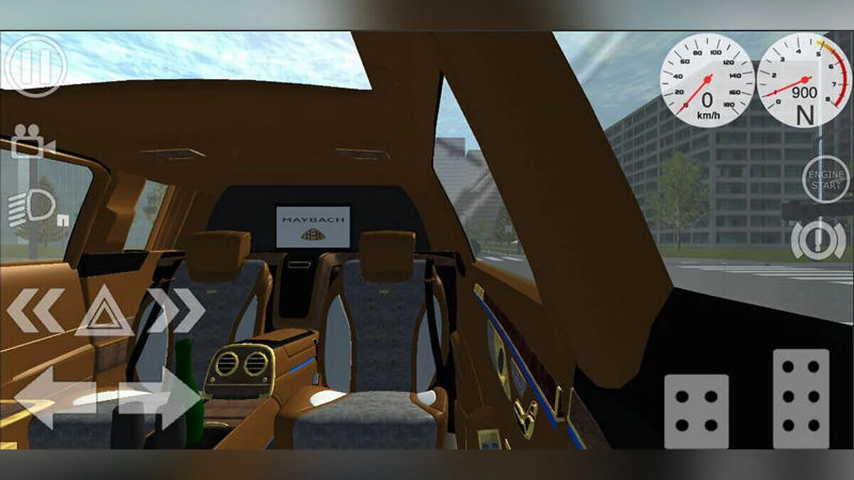 Simple Car Crash Physics Sim — Mercedes W222 Maybach