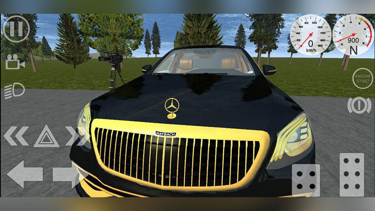 Simple Car Crash Physics Sim — Mercedes W222 Maybach