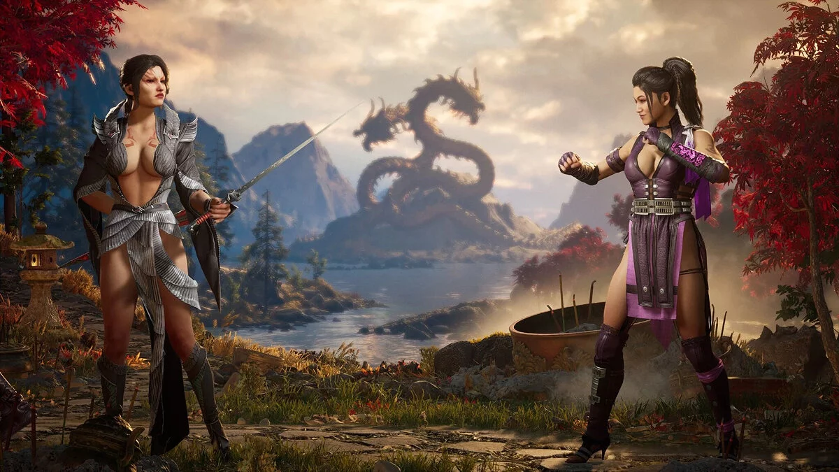 Mortal Kombat 1 — Облегающие костюмы для Ли Мей и Ашры