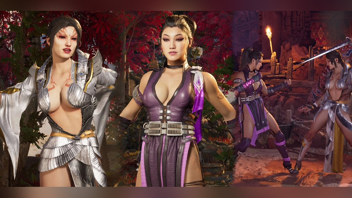 Mortal Kombat 1 — Облегающие костюмы для Ли Мей и Ашры