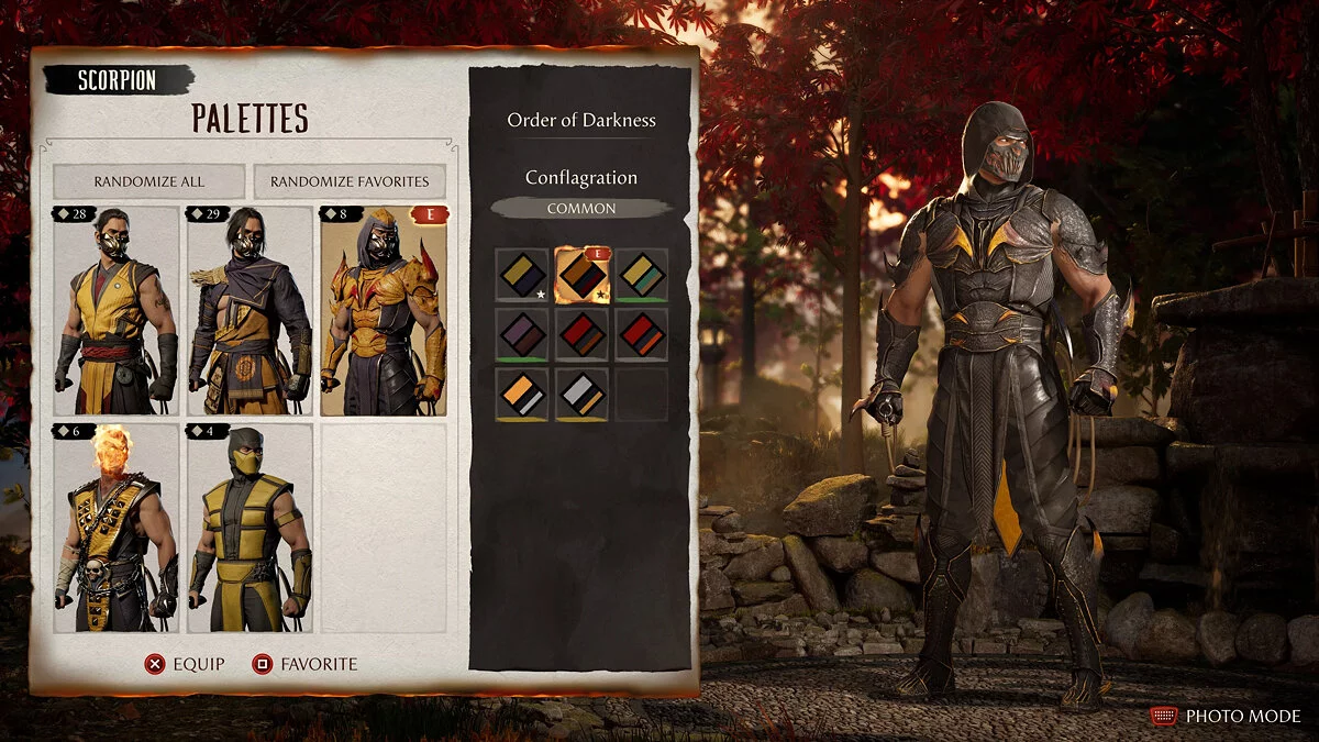 Mortal Kombat 1 — Скорпион в костюме «Ордена тьмы»